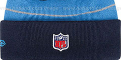 Chargers THANKSGIVING DAY Knit Beanie Hat by New Era - 3rd View