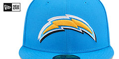 Chargers 2024 NFL DRAFT Blue Fitted Hat by New Era - 3rd View