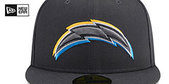 Chargers 2024 ONSTAGE NFL DRAFT Grey Fitted Hat by New Era - 3rd View