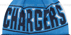 Chargers REP-UR-TEAM Knit Beanie Hat by New Era - 3rd View