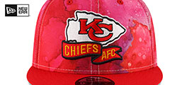 Chiefs 2022 NFL SIDELINE TIE-DYE SNAPBACK Hat by New Era - 3rd View