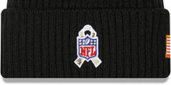 Chiefs 2022 SALUTE-TO-SERVICE Knit Beanie Hat by New Era - 3rd View