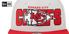 Chiefs 2023 NFL DRAFT SNAPBACK Stone-Red Hat by New Era - 3rd View