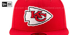 Chiefs NFL TEAM-BASIC Red Fitted Hat by New Era - 3rd View