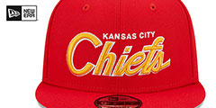 Chiefs SCRIPT-UP SNAPBACK Red Hat by New Era - 3rd View