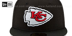 Chiefs SUPER BOWL LV TEAM-BASIC Black Fitted Hat by New Era - 3rd View