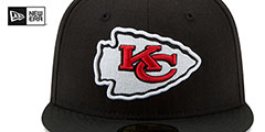 Chiefs SUPER BOWL LVII Black Fitted Hat by New Era - 3rd View