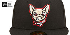 Chihuahuas MILB ONFIELD HOME Black Fitted Hat by New Era - 3rd View