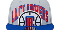 Clippers 2023 TIP OFF SNAPBACK Grey-Royal Hat by New Era - 3rd View