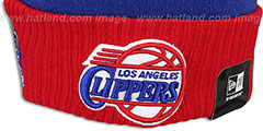 Clippers GRIFFIN REP-UR-TEAM Knit Beanie Hat by New Era - 3rd View