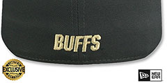 Colorado NCAA BUFFS TEAM-BASIC Charcoal Fitted Hat by New Era - 3rd View