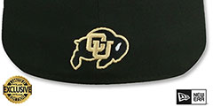 Colorado NCAA CU TEAM-BASIC Black Fitted Hat by New Era - 3rd View