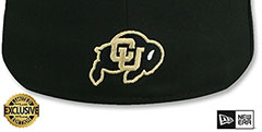 Colorado NCAA TEAM-SCRIPT Black Fitted Hat by New Era - 3rd View