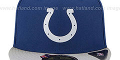 Colts 2015 NFL DRAFT Royal-Grey Fitted Hat by New Era - 3rd View