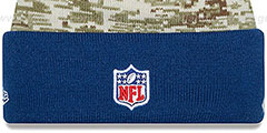 Colts 2015 SALUTE-TO-SERVICE Knit Beanie Hat by New Era - 3rd View