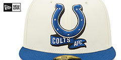 Colts 2022 NFL SIDELINE Cream-Royal Fitted Hat by New Era - 3rd View