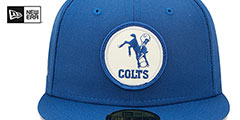 Colts 2022 NFL THROWBACK SIDELINE Royal Fitted Hat by New Era - 3rd View