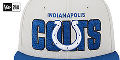 Colts 2023 NFL DRAFT SNAPBACK Stone-Royal Hat by New Era - 3rd View