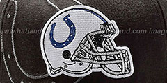 Colts NFL BLACK-CLASSIC FLEX Hat by New Era - 3rd View