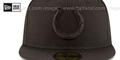 Colts NFL TEAM-BASIC BLACKOUT Fitted Hat by New Era - 3rd View