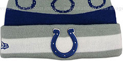 Colts REPEATER SCRIPT Knit Beanie Hat by New Era - 3rd View