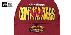 Commanders 2023 NFL DRAFT 940 SNAPBACK Burgundy Hat by New Era - 3rd View