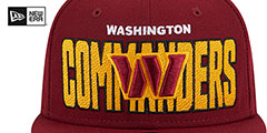 Commanders 2023 NFL DRAFT Burgundy Fitted Hat by New Era - 3rd View