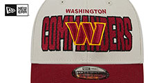 Commanders 2023 NFL DRAFT FLEX Stone-Burgundy Hat by New Era - 3rd View