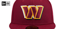 Commanders 2024  NFL DRAFT Burgundy Fitted Hat by New Era - 3rd View