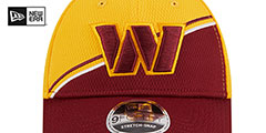 Commanders DASHMARK SIDELINE SNAPBACK Gold-Burgundy Hat by New Era - 3rd View