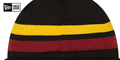 Commanders FRESH STRIPED Knit Beanie Hat by New Era - 3rd View