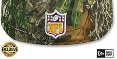 Commanders NFL TEAM-BASIC Realtree Camo Fitted Hat by New Era - 3rd View