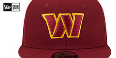 Commanders TEAM-BASIC TRUCKER SNAPBACK Burgundy Hat by New Era - 3rd View