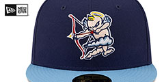 Empire 66ers THEME NIGHT Navy-Sky Fitted Hat by New Era - 3rd View