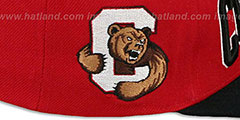 Cornell LACROSSE SUPER-ARCH SNAPBACK Red-Black Hat by Zephyr - 3rd View