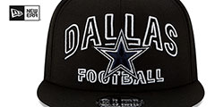 Cowboys 2020 NFL ALT VIRTUAL DRAFT SNAPBACK Black Hat by New Era - 3rd View