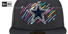 Cowboys 2021 ONFIELD CRUCIAL CATCH Fitted Hat by New Era - 3rd View