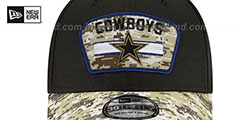 Cowboys 2021 SALUTE-TO-SERVICE FLEX Black-Desert Hat by New Era - 3rd View