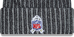 Cowboys 2023 SALUTE-TO-SERVICE Black -Grey Knit Beanie Hat by New Era - 3rd View