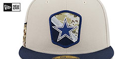 Cowboys 2023 SALUTE-TO-SERVICE Stone-Navy Fitted Hat by New Era - 3rd View