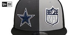 Cowboys 2023 SIDELINE DWPW SNAPBACK Charcoal-Grey-Black Hat by New Era - 3rd View