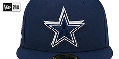 Cowboys 2024 NFL DRAFT Navy Fitted Hat by New Era - 3rd View