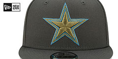 Cowboys COLOR PACK SNAPBACK Charcoal Hat by New Era - 3rd View