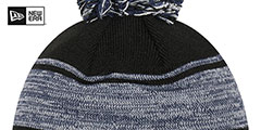 Cowboys CHILLED Black Knit Beanie Hat by New Era - 3rd View