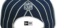 Cowboys CITY ARCH WIDESTRIPE SNAPBACK Navy-Grey Hat by New Era - 3rd View