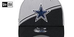 Cowboys DASHMARK SIDELINE FLEX Grey-Black Hat by New Era - 3rd View