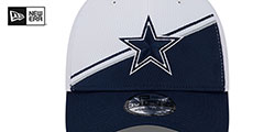 Cowboys DASHMARK SIDELINE FLEX White-Navy Hat by New Era - 3rd View