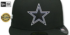 Cowboys NFL VIRTUAL DRAFT Black Fitted Hat by New Era - 3rd View