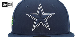 Cowboys SB XXX CITRUS POP Navy-Green Fitted Hat by New Era - 3rd View