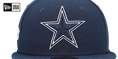 Cowboys SB XXX POP-SWEAT Navy-Pink Fitted Hat by New Era - 3rd View